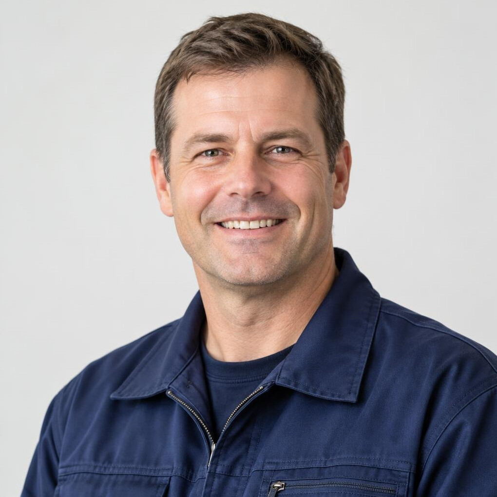 Portrait of a smiling man in his forties